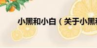小黑和小白(關于小黑和小白簡介)
