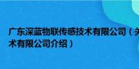 廣東深藍物聯傳感技術有限公司(關于廣東深藍物聯傳感技術有限公司介紹)