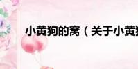 小黃狗的窩(關于小黃狗的窩簡介)