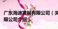 廣東海迪發展有限公司(關于廣東海迪發展有限公司介紹)