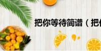 把你等待簡譜(把你等待)