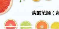 爽的筆順(爽)
