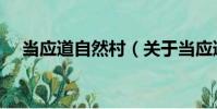 當應道自然村(關于當應道自然村介紹)