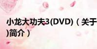 小龍大功夫3(DVD)(關于小龍大功夫3(DVD)簡介)