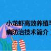 小龍蝦高效養殖與疾病防治技術（關于小龍蝦高效養殖與疾病防治技術簡介）