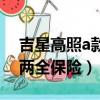 吉星高照a款兩全保險分紅型（吉星高照a款兩全保險）