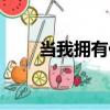 當我擁有你（關于當我擁有你介紹）