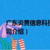 廣東炎黃信息科技有限公司（關于廣東炎黃信息科技有限公司介紹）