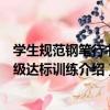 學生規范鋼筆行書等級達標訓練（關于學生規范鋼筆行書等級達標訓練介紹）