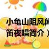 小龜山阻風聞鄰笛夜唱（關于小龜山阻風聞鄰笛夜唱簡介）