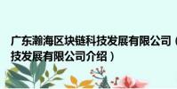 廣東瀚海區塊鏈科技發展有限公司(關于廣東瀚海區塊鏈科技發展有限公司介紹)