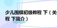 少兒圍棋初級教程 下(關于少兒圍棋初級教程 下簡介)