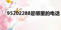 95202288是哪里的電話(95202272)
