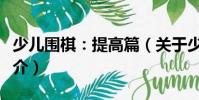 少兒圍棋:提高篇(關于少兒圍棋:提高篇簡介)