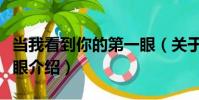 當我看到你的第一眼(關于當我看到你的第一眼介紹)