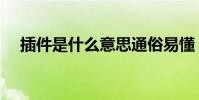 插件是什么意思通俗易懂(插件是什么)