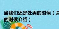 當我們還是處男的時候(關于當我們還是處男的時候介紹)