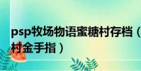 psp牧場物語蜜糖村存檔(psp牧場物語蜜糖村金手指)