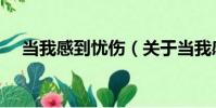 當我感到憂傷(關于當我感到憂傷介紹)