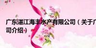 廣東湛江海豐水產有限公司(關于廣東湛江海豐水產有限公司介紹)
