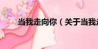 當我走向你(關于當我走向你介紹)