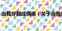 當我穿越成偶像(關于當我穿越成偶像介紹)