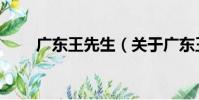 廣東王先生(關于廣東王先生介紹)