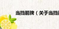 當擋箭牌(關于當擋箭牌介紹)