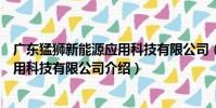 廣東猛獅新能源應用科技有限公司(關于廣東猛獅新能源應用科技有限公司介紹)