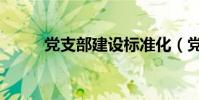 黨支部建設標準化(黨支部建設)