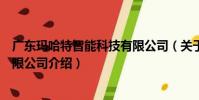 廣東瑪哈特智能科技有限公司(關于廣東瑪哈特智能科技有限公司介紹)