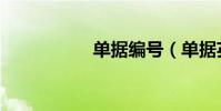 單據編號(單據英文)