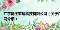 廣東獅王家居科技有限公司(關于廣東獅王家居科技有限公司介紹)