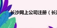 長沙網上公司注冊(長沙網上商城)