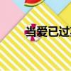當愛已過期（關于當愛已過期介紹）