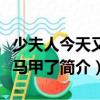 少夫人今天又掉馬甲了（關于少夫人今天又掉馬甲了簡介）
