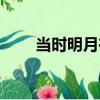 當時明月在（關于當時明月在介紹）