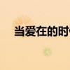 當愛在的時候（關于當愛在的時候介紹）