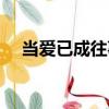 當愛已成往事（關于當愛已成往事介紹）