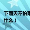 下雨天不怕雨淋的多肉（下雨天不怕雨淋的是什么）