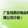 廣東瑪西爾電動科技有限公司（關于廣東瑪西爾電動科技有限公司介紹）