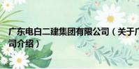 廣東電白二建集團有限公司(關于廣東電白二建集團有限公司介紹)