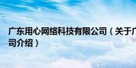 廣東用心網絡科技有限公司(關于廣東用心網絡科技有限公司介紹)