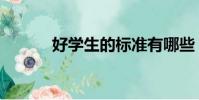 好學生的標準有哪些(好學生)