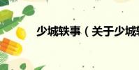 少城軼事(關于少城軼事簡介)