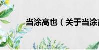 當涂高也(關于當涂高也介紹)
