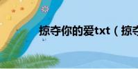 掠奪你的愛txt(掠奪你的愛)