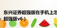 東興證券超強版在手機上怎么下載(東興證券超強版v6)