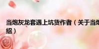 當炮灰龍套遇上坑貨作者(關于當炮灰龍套遇上坑貨作者介紹)