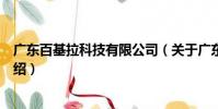 廣東百基拉科技有限公司(關于廣東百基拉科技有限公司介紹)